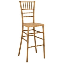 Natural WoodGrain™ Resin Chiavari Barstool with Steel Skeleton by Chivari