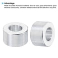 thumbnail image 4 of M10 Aluminum Spacers, 10 Pcs Metal Spacer Aluminum 10.5mm ID x 20mm OD x 12mm L for 3/8" M10 Screw Bolts, 4 of 5
