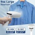 thumbnail image 6 of Aonhom Steamer for Clothes, 1200W Portable Handheld Fabric and Garment Steamer with Lint Remover, Clothes Steamer for Powerful Wrinkle Remover, White, 6 of 9