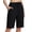 Black, variant on long Swim Shorts For Women Bermuda High Waisted Quick Dry Swimming Bottoms Knee Length Tummy Control Swimsuits with Pockets Liner Black XXL