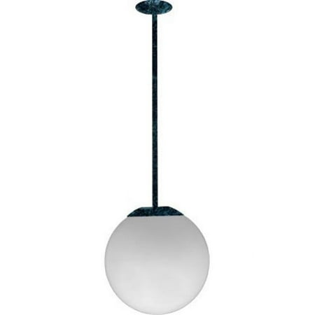

16 in. 120 V 50 watts Ceiling Globe Fixture 24 in. Drop with High Pressure Sodium Lamp Verde Green