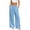 *Light Blue, variant on VBVC Women's Wide Leg Pleated Palazzo Pants , Work Office Pants For Women,Ladies' High Waisted Trousers with Pockets,Army Green,S-2XL
