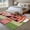 Green Sky Blue Red, variant on Area Rug for Living Room, Amusement Park Non-Slip Indoor Large Carpet for Bedroom/Dining Room, Cute Cartoon Wheelwheels Circus Washable Low-Profile Rectangle Floor Runner Rugs - 6 x 9 Ft