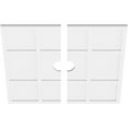 thumbnail image 2 of 30"OD x 4"ID x 10 1/2"C x 1"P Rubik Architectural Grade PVC Contemporary Ceiling Medallion, Two Piece, 2 of 11