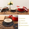 thumbnail image 6 of SKYSONIC Cats Pumpkins Maple Leaves Pot Holders Trivets, 2 Pcs Heat Resistant Trivets,Autumn Kitten Cotton Thread Weave Mats for Hot Pads Pans Pot Bowl Teapot for Kitchen Decor, 6 of 7