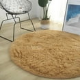 thumbnail image 5 of Sufanic Ultra Soft Round Shaped Bedroom Carpet,Decorative Living Room Shaggy Area Rug,Fluffy Playing and Yoga Mat with Anti-Slip Bottom, 5 of 9