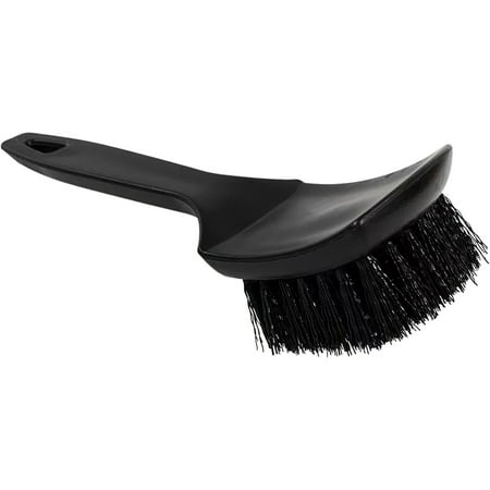 

Auto Tire Rim Brush Car Wash Equipment for Tire Cleaning Short Handle Tire Brush Car Rim Cleaning Brush Short Handle Short Handle with Curved Head for Easy Scrubbing Black