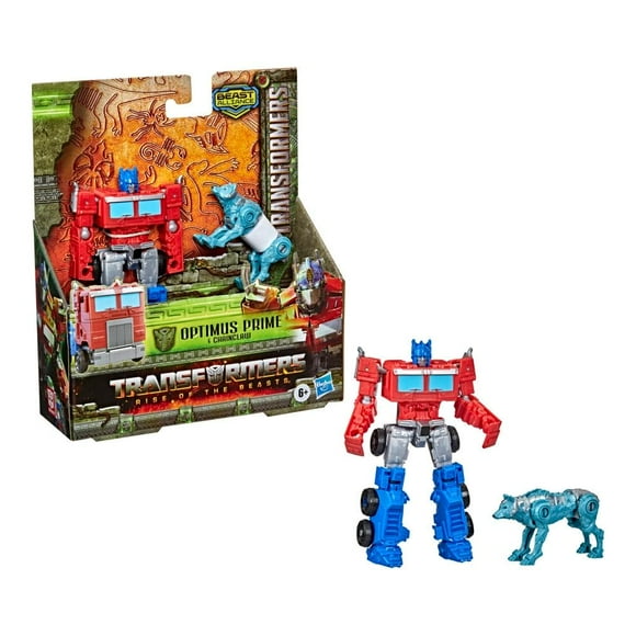 Figura de Acción Transformers Hasbro Beast Weaponizers Optimus y Chainclaw