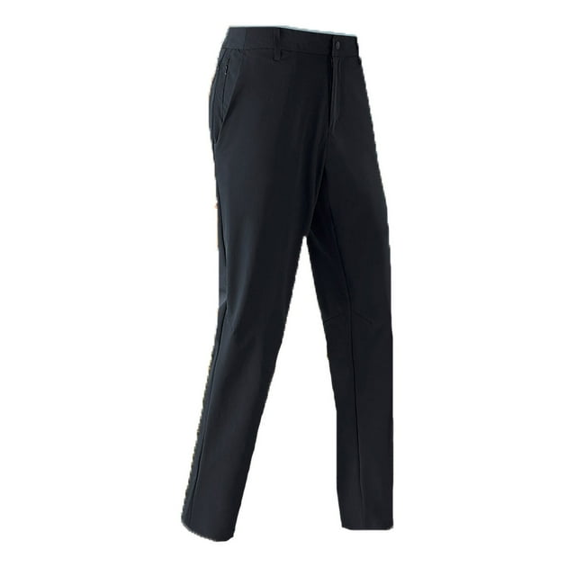 hotojiny Pantalon Décontracté pour Homme Léger Coupe-Vent Performance Pantalon de Randonnée Résistance à l'Eau à Enfiler Pantalon de Pêche avec Poches