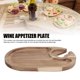 thumbnail image 3 of De Madera Para Aperitivos Y Vino, Con Soporte De Copa, Bandeja Para Cóctel, Mini Tabla De Charcutería Para Aperitivos De Queso, Entretenimiento Para Fiestas, 3 of 7