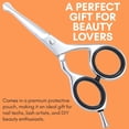 thumbnail image 6 of Nose Hair Scissors 4.5” Round Tip – Professional Stainless Steel Facial Grooming Scissors for Nose, Ear, Eyebrow & Mustache Trimming – Small Safety Trim Scissors for Men & Women (1, Silver), 6 of 8