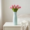 thumbnail image 6 of Unique Bargains Crystal Floral Slim Bloom Vase Blossoms Green 2.8"L x 2.8"W x 7.9"H, 6 of 6