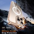 thumbnail image 4 of Funda TAURI 3 en 1 para iPhone 16 Pro con 2 protectores de pantalla, 4 of 7