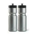 thumbnail image 1 of Paquete De 2 Botellas De Agua Deportivas Resistentes, 50 Botellas De Plástico Reutilizables Sin Bpa De 22 Oz Con Tapa Superior Extraíble, Fabricadas En Ee. Uu., Aptas Para Lavavajillas En La Rejilla S, 1 of 5