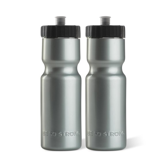 Paquete De 2 Botellas De Agua Deportivas Resistentes, 50 Botellas De Plástico Reutilizables Sin Bpa De 22 Oz Con Tapa Superior Extraíble, Fabricadas En Ee. Uu., Aptas Para Lavavajillas En La Rejilla S