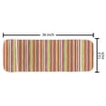 thumbnail image 2 of Stripes Microwave Oven Cover, Hand Drawn Barcode Style Lines Rainbow Colored Abstract Geometric Illustration, Water Resistant Organizer with Pockets for Kitchen, 36" x 12", Multicolor, by Ambesonne, 2 of 4
