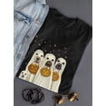 thumbnail image 3 of Trick Or Treat Dogs T-Shirt Women -Fab Funky Designs, Female Large, 3 of 4