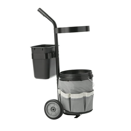 

Landscaping Steel Tool Caddy with Wheels Black