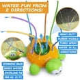 thumbnail image 3 of Aspersor de agua para exteriores para niños y bebés - Juguete rociador giratorio con forma de tortuga con tubos flexibles - Diversión para salpicar en los días de verano - Rociadores, 3 of 5