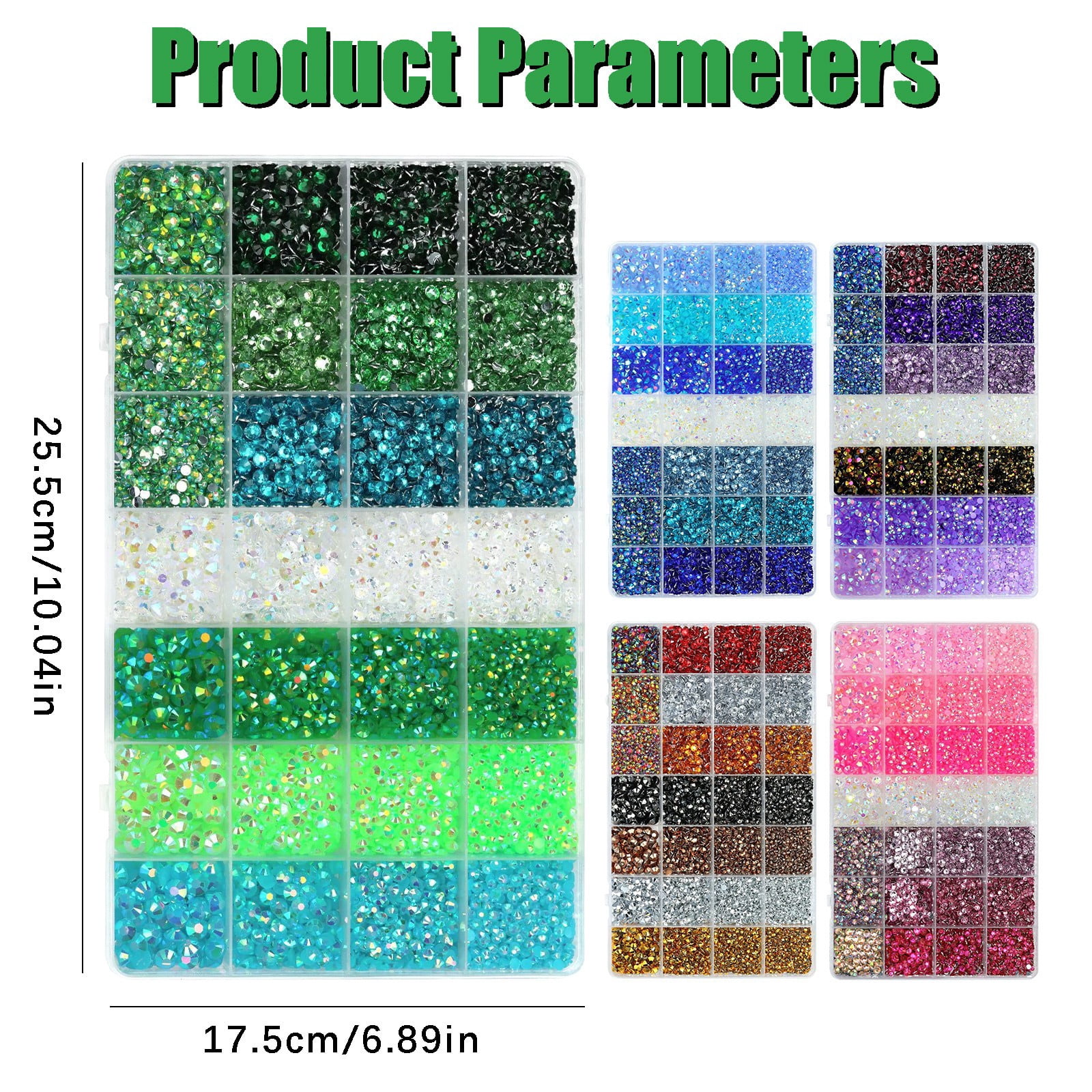 Flat Back Gemstone Resin Jelly Rhinestone Bedazzling Kit with Glue Tweezers Pen for Clothing Shoes Bag Decoration Diy Crafts Jewelry Making