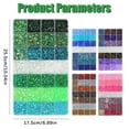 thumbnail image 5 of 28 Grid Flatback Rhinestones for Crafts, Jelly Rhinestones for Tumblers Blue Purple Clear Rhinestone for Nails Round Gems for Face Makeup DIY Diamond Painting with Beads Storage (Multi-Color 01), 5 of 5
