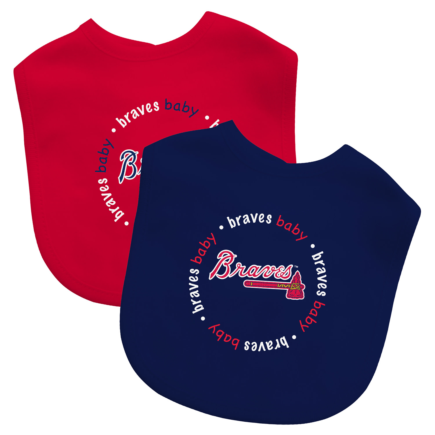 BabyFanatic Officially Licensed Unisex Baby Bibs 2 Pack - MLB Atlanta Braves - image 2 of 5