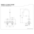thumbnail image 3 of Kingston Brass KB497AXSB 4-Inch Bar Faucet, Brushed Brass, 3 of 3