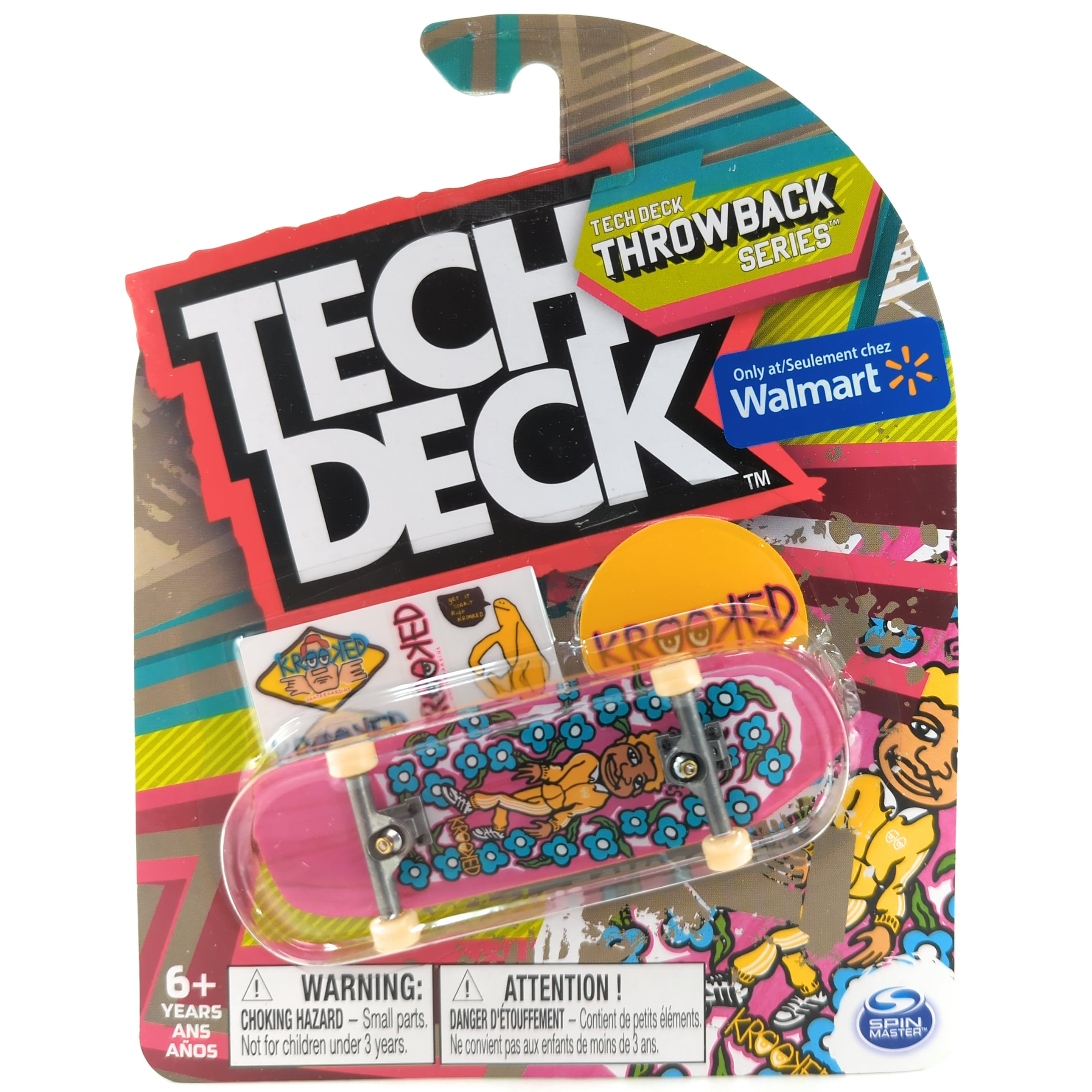 Tech Deck Throwback Series Krooked Skateboards Mark Gonzales Sweatpants Purple Ultra Rare Fingerboard 22 Walmart Exclusive Walmart Com