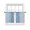 Blue, variant on Burnt Orange Sheep Skin Semi Sheer Curtains 84 Inch Length 2 Panels Set, Ombre Farmhouse Print Sheer Kitchen Curtain Privacy Voile Window Curtain for Living Room Bedroom Rod Pocket Drapes
