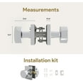 thumbnail image 4 of Mega Handles | Laura Passage Knob | Polished Chrome, 4 of 4