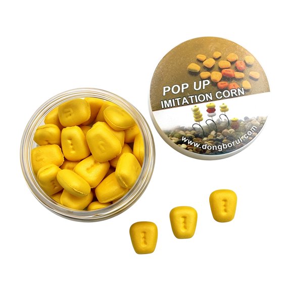 Floating Imitation Kernel Fishing Hook Lure for Lake Rigs, EVA Corn in Round Box, 30 Piece Pack, Freshwater Anglers