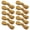 Gold, variant on Chinese Cheongsam Buttons10 Pairs Solid Pipa Handmade Knots for Frog Buttons