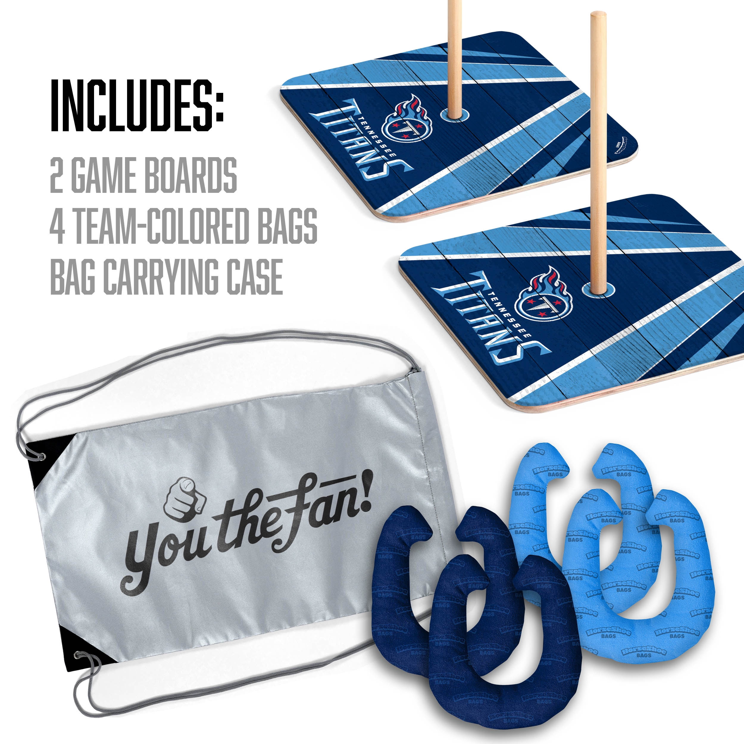 YouTheFan NFL Tennessee Titans HorseShoe Bags