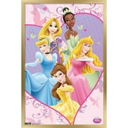 Disney Princess - Collage Wall Poster, 14.725" x 22.375", Framed