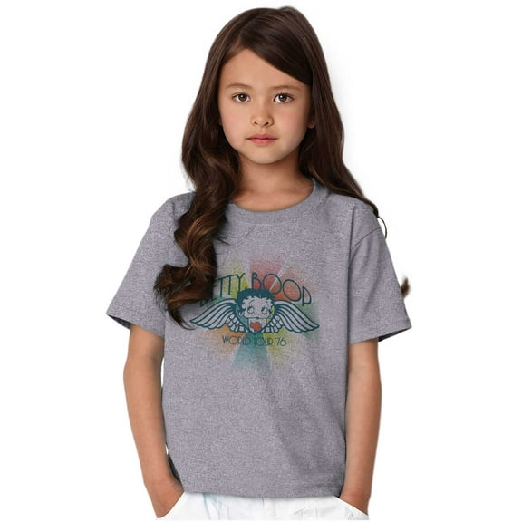 Betty Boop 70s Cartoon TV Show Girls Kids T Shirt Tees Teen Brisco Brands XS