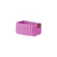 thumbnail image 4 of Woven Rope Storage Basket Wicker Baskets ,Natural Paper Rope ,Decorative Storage for Countertop Toilet Paper Basket for Toilet Bedroom Kitchen Small Baskets,Pink,8.3x5.9x3.9in S, 4 of 6