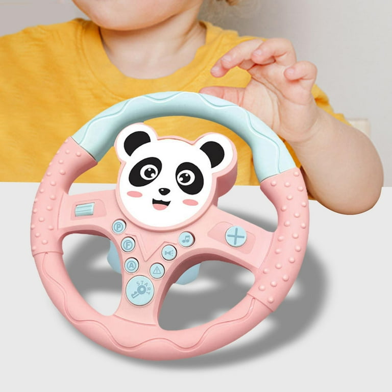 Simulation Steering Wheel Car Seat Toy with Sound and Learning Toy