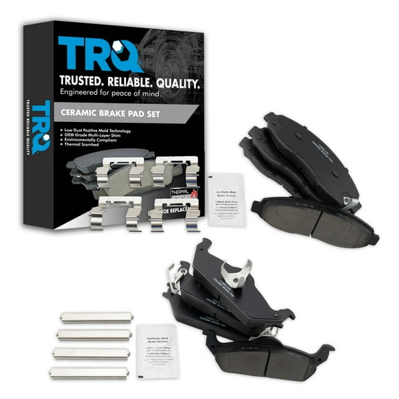 TRQ Ceramic Brake Pads Fits 2003-2004 Dodge Dakota BFA20194