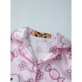 thumbnail image 5 of RUINIXCW Mommy and Me Halloween Pajamas Set Mom and Daughter Matching Pajamas Ghost Pumpkin Long Sleeve Shirt Pants Silk Stain Sleepwear PJS Women Girl, 5 of 10