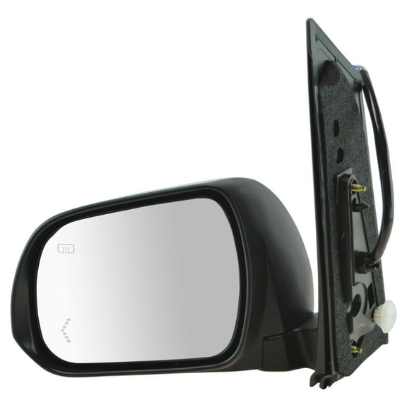 TRQ Mirror Power Folding Heated Signal Memory Puddle Black Left LH for Sienna MRA08308