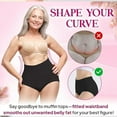 thumbnail image 2 of Ladymates Panties,Sleekhip- Leakproof High-Waist Tummy-Control Butt-Lifting Panties,Womens Seamless Shaping Cotton Underwear (3PC-B,L(60-85Kg)), 2 of 8