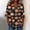 A21 Orange, variant on JOANKDMI Women's Cute Pumpkin Pattern T Shirts V Neck Blouse Button Down Bell Sleeve Tunic Top for Trick-or-Treat Halloween Party Casual Fall Festive Holiday Outfit