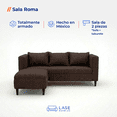 thumbnail image 2 of LASE Muebles Sala Roma Sofá con Otomán Adaptable con Cojines Oxford, 2 of 7