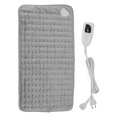 thumbnail image 1 of 60x30cm Winter Electric Heating Pad Blanket 6 Heating Settings for Cramps Neck Shoulder Pain Relief EU Plug 220V Grey, 1 of 5