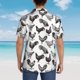 thumbnail image 4 of Balery Funny Chicken Camisas hawaianas de manga corta para hombre, camisas playeras de corte holgado, camisas de vacaciones con botones,3X-Large, 4 of 7