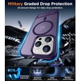 thumbnail image 3 of Funda con Soporte Magnético invisible, Delgada Mate, para iPhone 13 Pro Max, Morado, 3 of 7