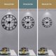 thumbnail image 2 of Reloj de pared grande estilo vintage, reloj de pared redondo negro, metal, 40cm, 2 of 6