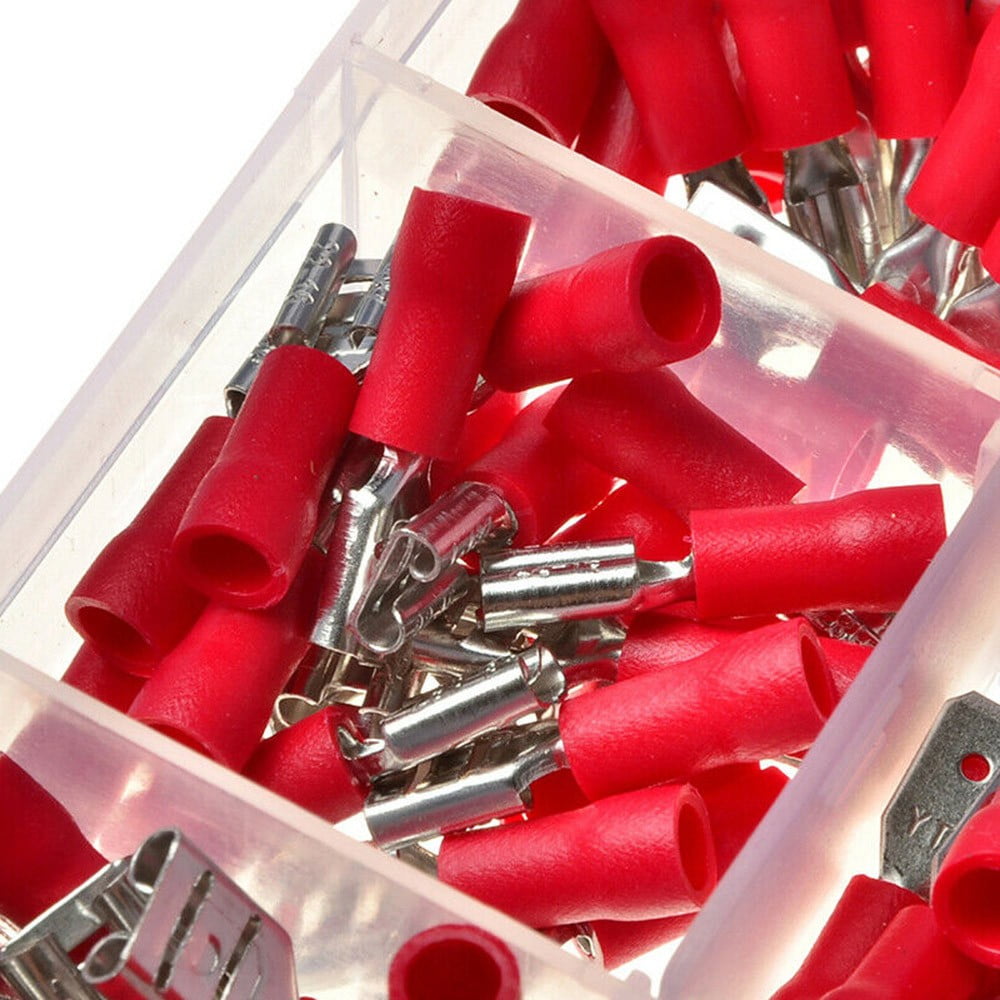 280Pcs Assorted Crimp Spade Terminal Insulated Electrical Wire Connector Kit Set
