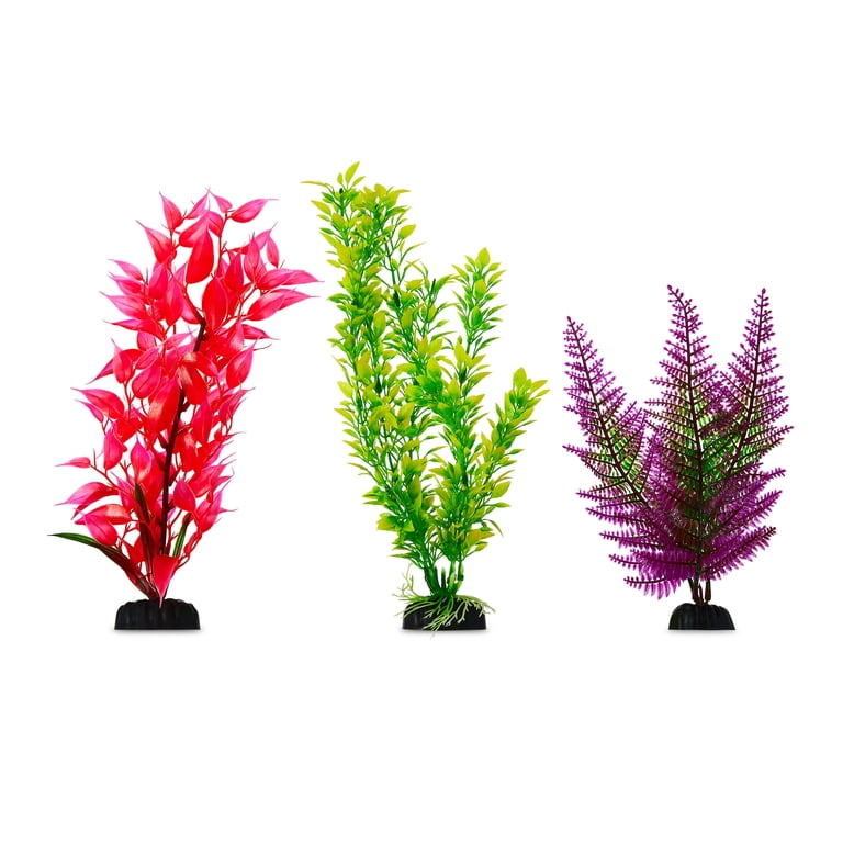 Vibrant Life 3-Piece Aquarium Plants Set, Multicolor photo 3