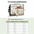 thumbnail image 3 of Outdoor TV Cover 40 to 43 Inches, Vintage Welcome to Your Home Farmhouse Cotton Bottle Waterproof and Weatherproof TV Cover with Remote Control Pocket, Flat Screen TV Cover Protector for Outside TV, 3 of 6